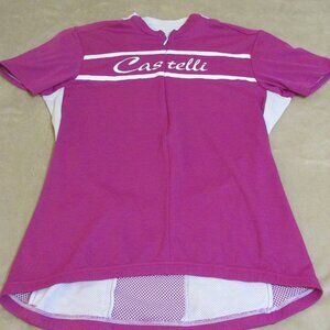 Castelli Women's Half Zip Short Sleeve Cycling Jersey Size XL